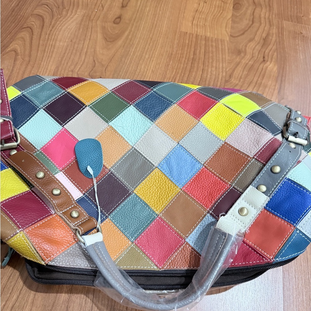 Multicolor Patchwork Women's Bag - Picture 2 of 4
